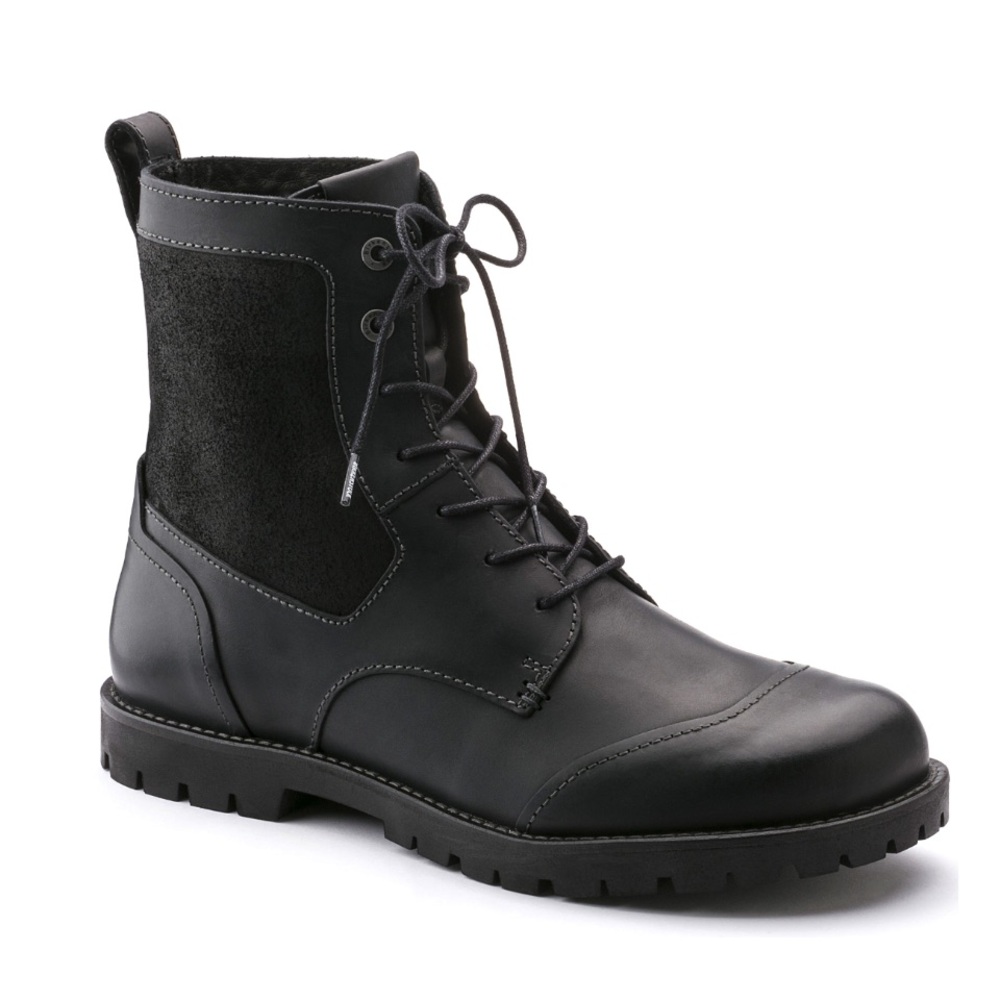 Birkenstock Gilford High Women Black Combat Boots
